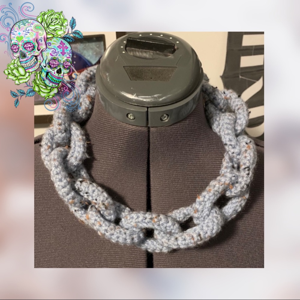 💀 Blue Soft Chain Necklace